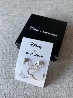 Disney x Baublebar Mickey Hoop Earrings